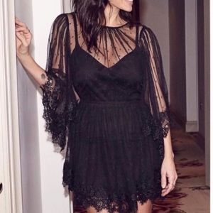 Alice McCall Lucky Charm Black Lace Mini Dress 2
